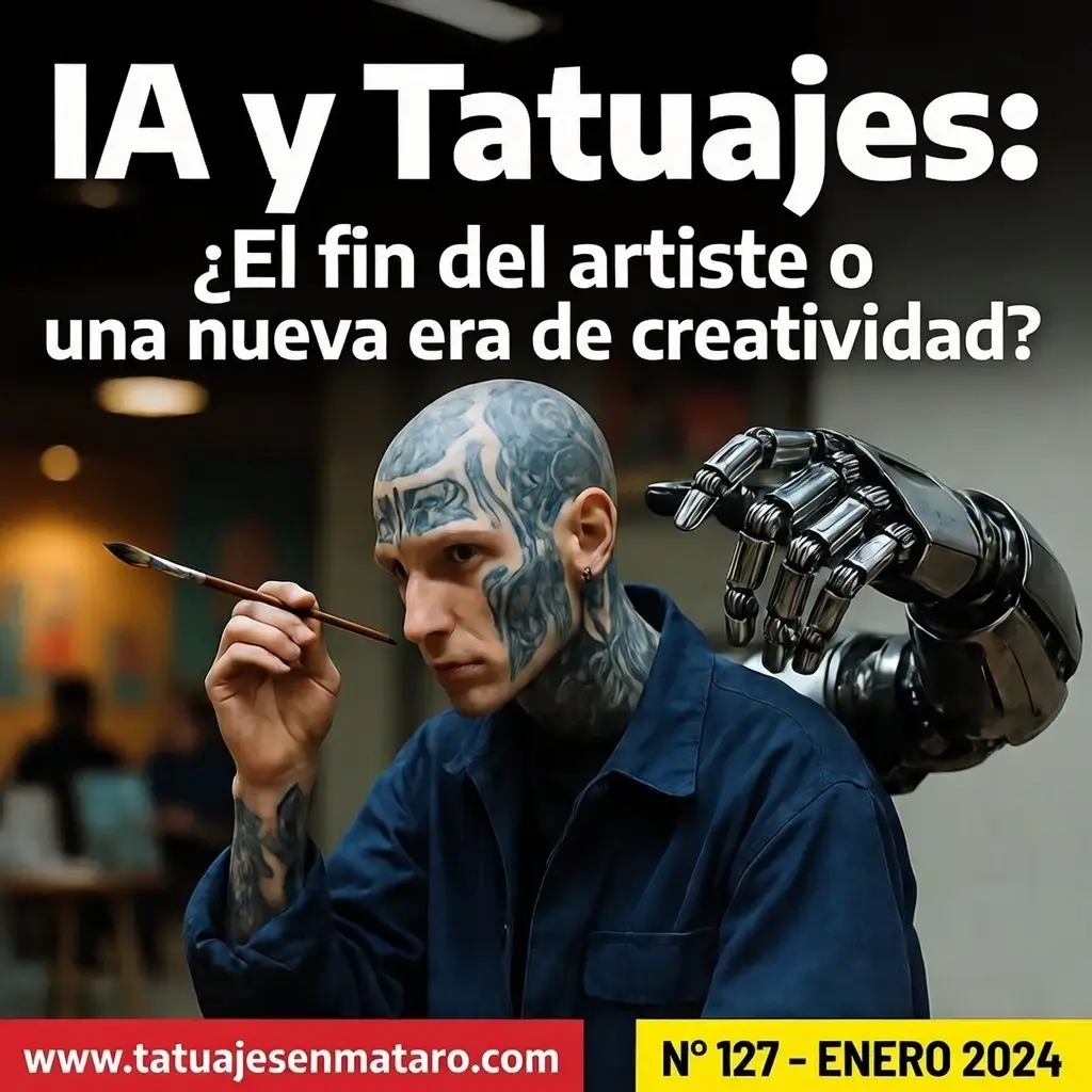 Diseño de tatuaje generado con IA en Mataró