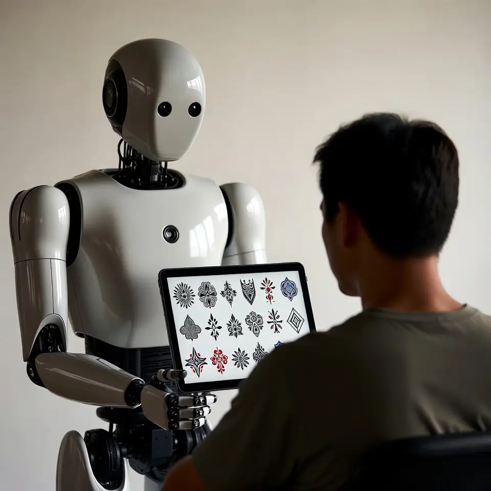 Diseño de tatuaje generado con IA en Mataró